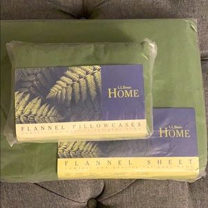 Flannel Fitted Sheet and Standard Pillow Sham